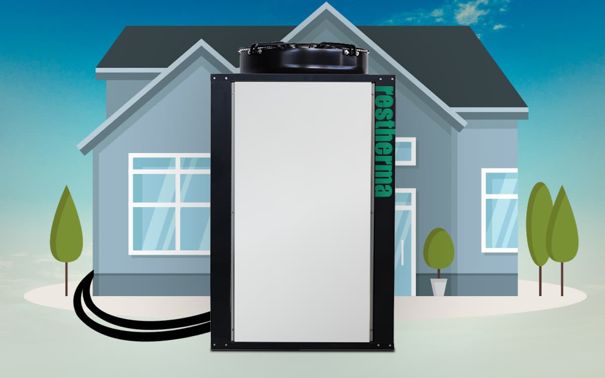 Remeha Restherma 25 KW-ARTPM-RHSIP25410-Havadan Suya Isı Pompası 55°C ( R410)